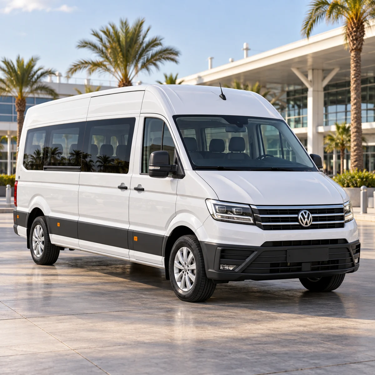 Белый Volkswagen Crafter Mini Bus